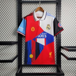 23/24 Real Madrid x Liverpool x PSG x Manchester United World Most Valuable Team Jersey