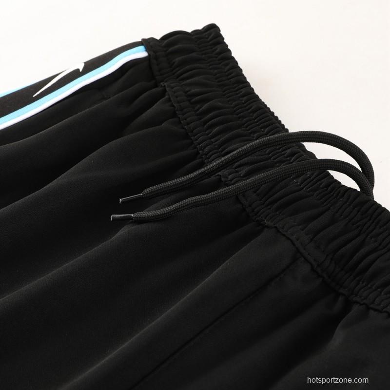 23/24 NIKE Black/Blue Short Sleeve Jersey+Pants