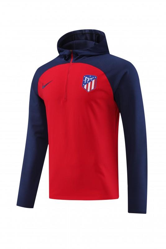 23/24 Atletico Madrid Red/Navy Half Zipper Jacket+ Pants