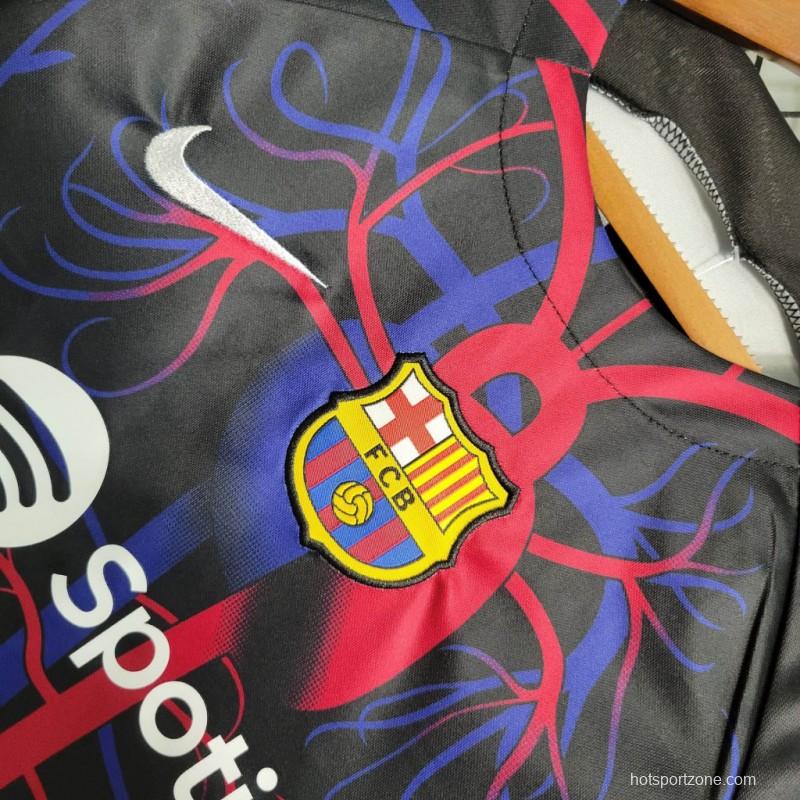 23/24 Kids Barcelona Patta Special Edition Pre-Match Jersey