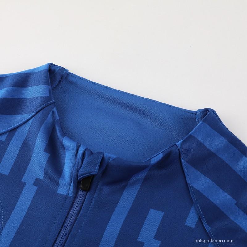 23/24 Inter Milan Blue Full Zipper Jacket+Pants