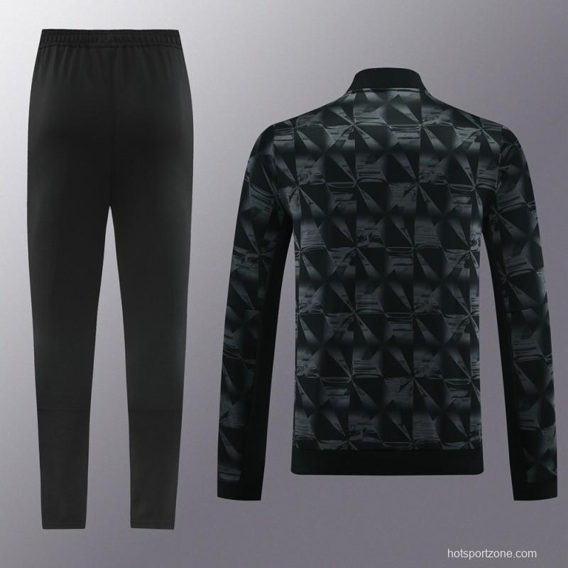 23/24 Ajax Black Full Zipper Jacket+Pants