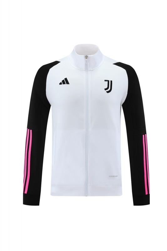23/24 Juventus White Full Zipper Jacket+Pants