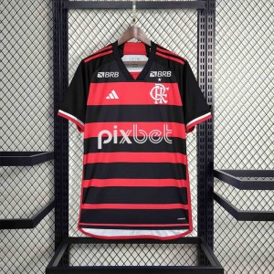 24/25 Flamengo Home Jersey With All Sponsor