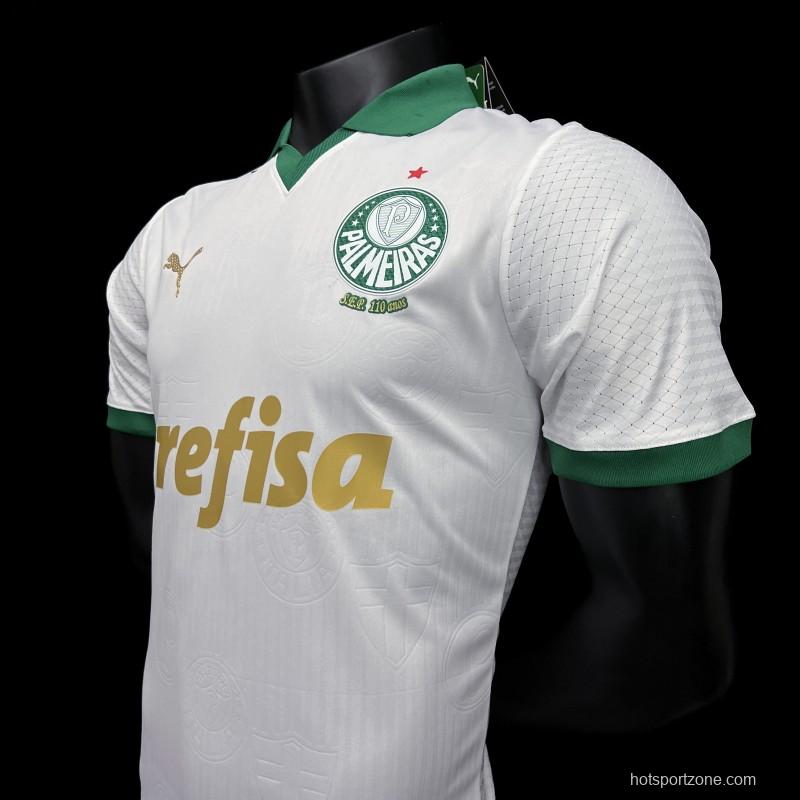 Player Version 24/25 Palmeiras Away White Jersey