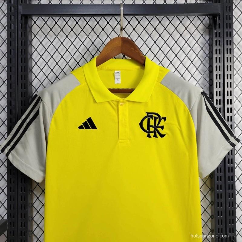 24/25 Flamengo Yellow Polo Jersey