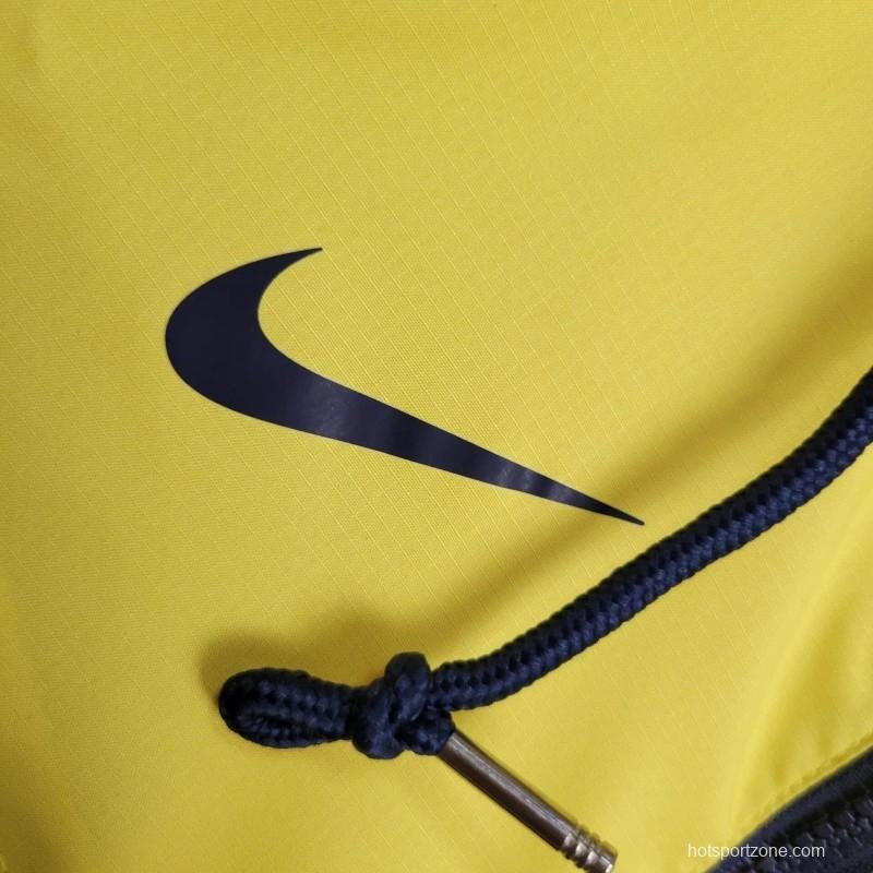 2024 Brazil Navy/Yellow Windbreaker