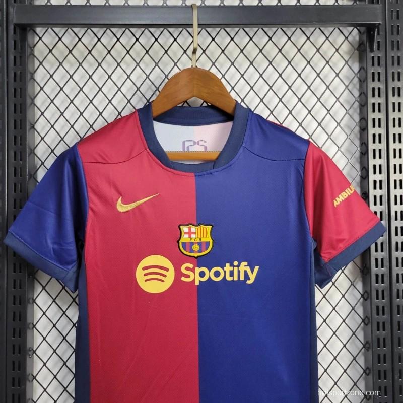 24/25 Kids Barcelona Home Jersey