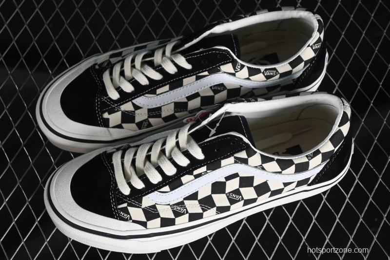 Vans Old Skool Reissue 136 High-End Series Canvas Sneakers with Toe Cap Design - VN000MT6BPQ