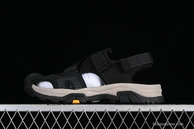 ECCO Offroad Series 2024 Summer Men's Casual Sandals with Soft Leather Upper and Mesh Panels - 63131501001