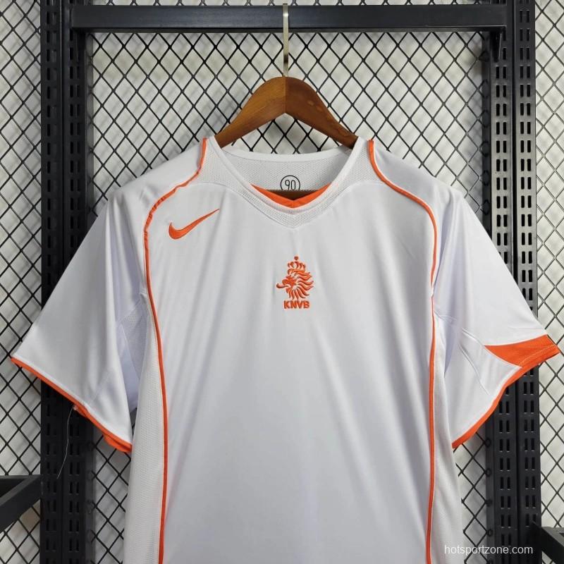 Retro 2004 Netherlands Away Jersey