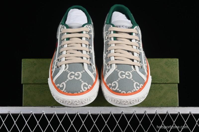 Gucci Tennis 1977 Print Sneaker Retro Casual Canvas Shoes - 02JPO9064