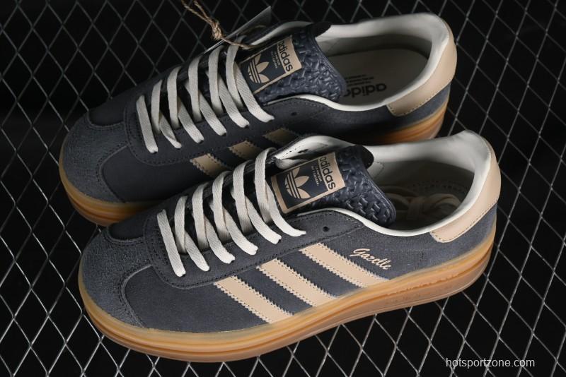 Adidas Originals Gazelle Bold IE0428 Low-Top Sneakers with Thick Sole for Casual Wear Anti-Slip and Durable - IE0428