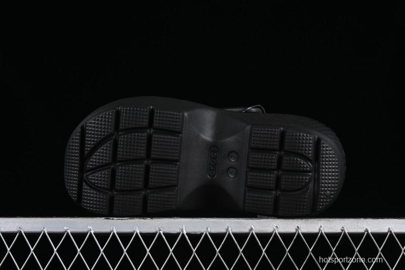 Crocs Classic Clog Retro Beach Sandals with Adjustable Heel Strap and Thick Sole - B.D4