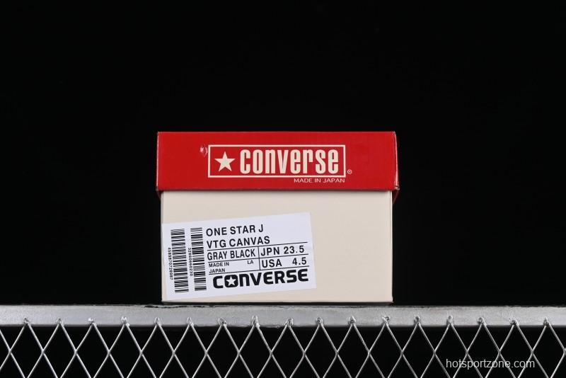 Converse One Star J Vtg Suede Low-Top Casual Sneakers in Black/Grey - M.C3