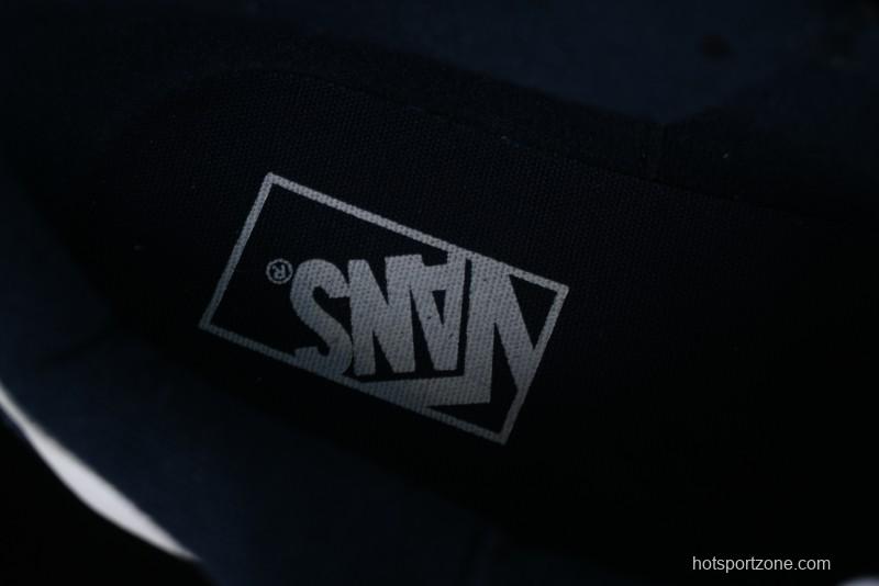 Vans Classics Knu Skool Patchwork Letter Lace-Up Chunky Tongue Platform Sneakers - VN0009QCBLK