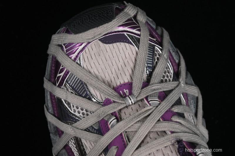 Balenciaga Phantom Sneaker 10th Generation Lace-Up Running Shoes with Transparent Heel Strap - W3XL51269