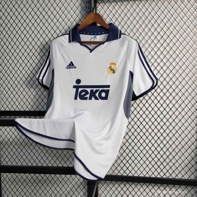 Retro 00/01 Real Madrid Home Jersey