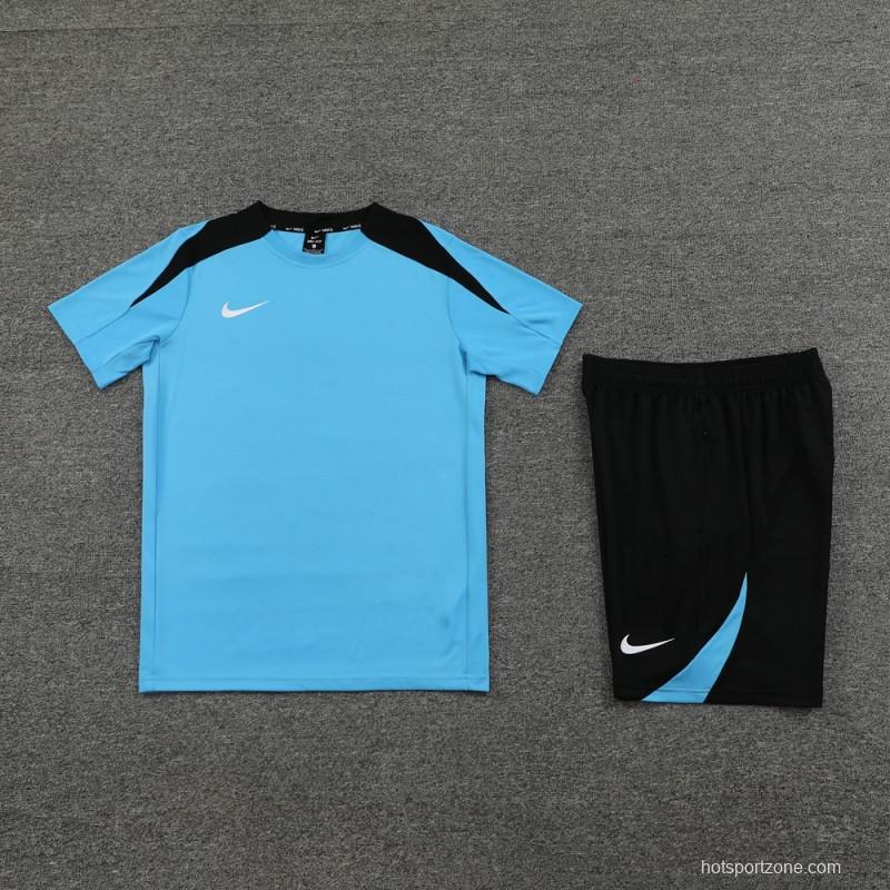 24/25 Nike Blue/black Short Sleeve Jersey+Shorts