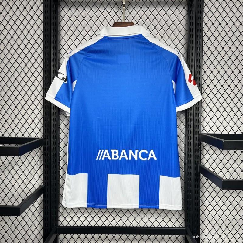 24/25 Deportivo De La Coruna Home Jersey