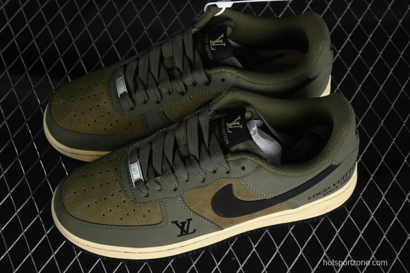 Nike Air Force 1 '07 Low LV Collaboration - Military Green Casual Sneakers - BA8806-223