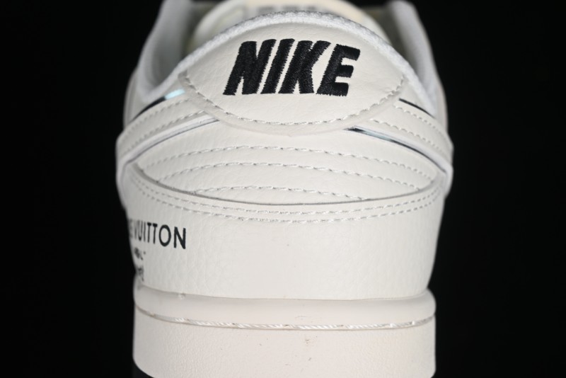 Nike SB Dunk Low LV Collaboration - Elegant Black White Night Light Anniversary High-End Custom Low-Top Casual Sneakers BB8766-208