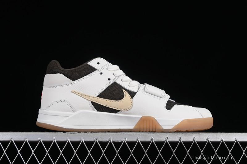 Nike Travis Scott x Jordan Jumpman Jack TR "University Red" Basketball Shoes with Magic Strap - FZ8117-100