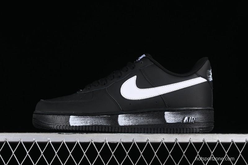Nike Air Force 1 '07 Low Classic Black White Swoosh Casual Sneakers - FZ0627-010