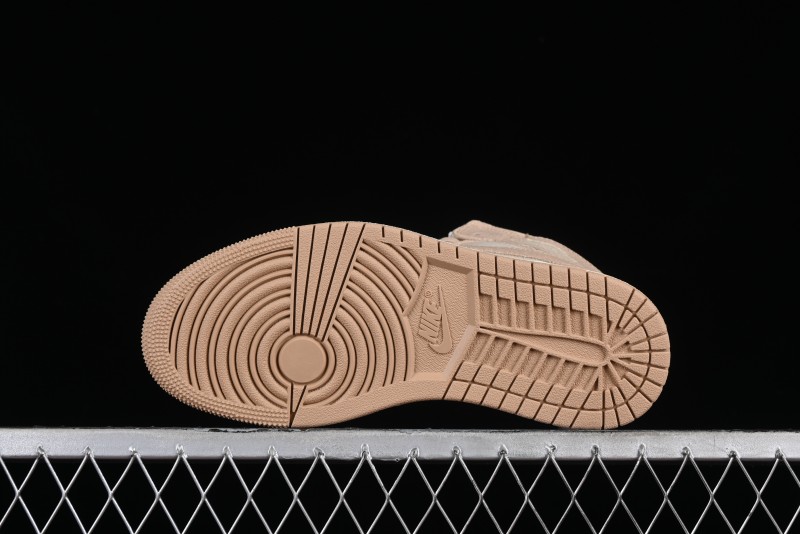 Nike Air Jordan 1 Mid AJ1 Khaki Mid-Top Basketball Shoes - FJ3448-200