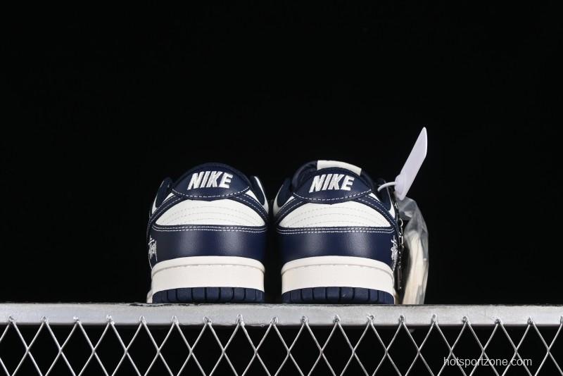 Nike SB Dunk Low Stussy Collaboration - Mark Line Starry Sky Anniversary High-End Custom Low-Top Casual Skate Shoes - BB9898-002