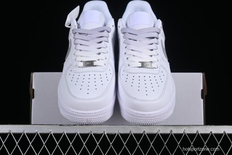 Nike Air Force 1 '07 Low Customized Anime Theme Gradient Grey Swoosh Casual Sneakers - FN0366-102