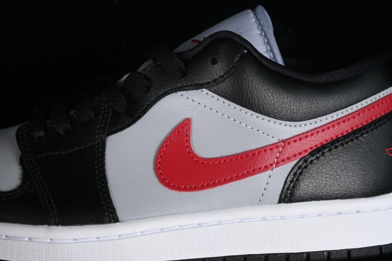 Nike Air Jordan 1 Low AJ1 Black Grey Red Hook Low-Top Culture Basketball Shoes - DC0774-062