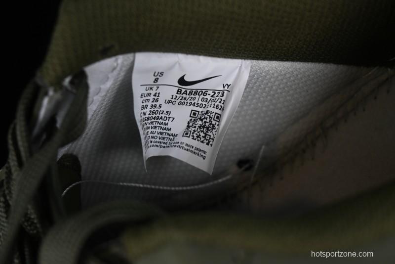 Nike Air Force 1 '07 Low LV Collaboration - Military Green Casual Sneakers - BA8806-223