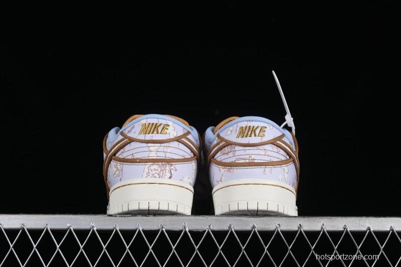 Nike SB Dunk Low Premium "Pastoral Print" Skateboarding Shoes - FN5880-001