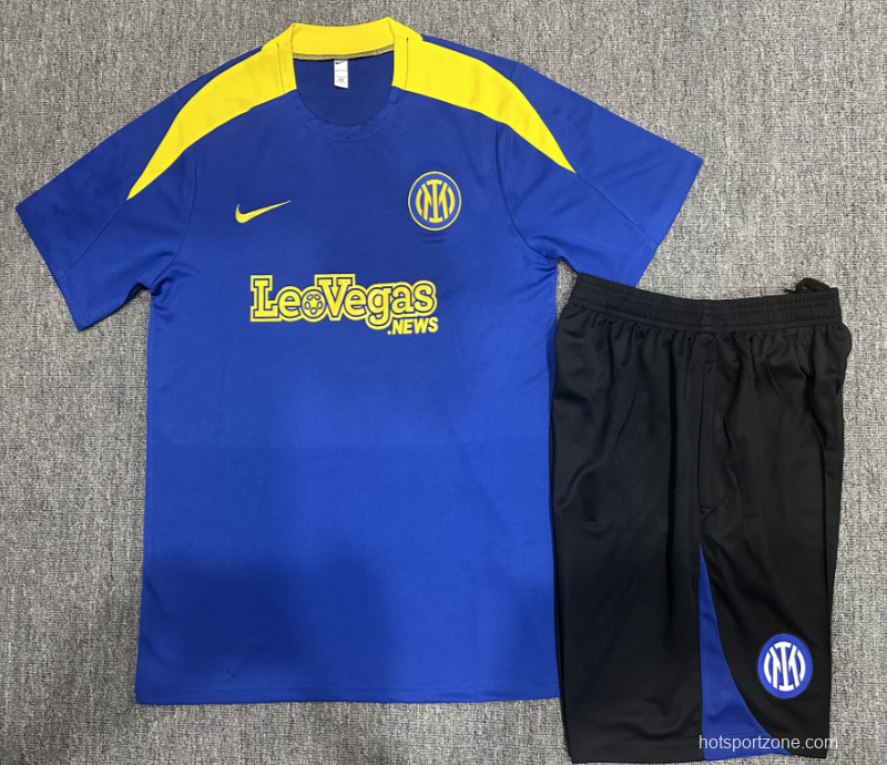 24/25 Kids Inter Milan Short Sleeve Jersey+Shorts