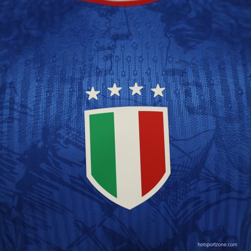 Player Version 2024 Italy Michelangelo Blue Special Training Jersey