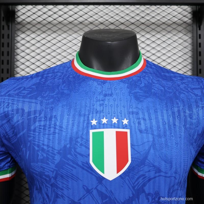 Player Version 2024 Italy Michelangelo Blue Special Training Jersey