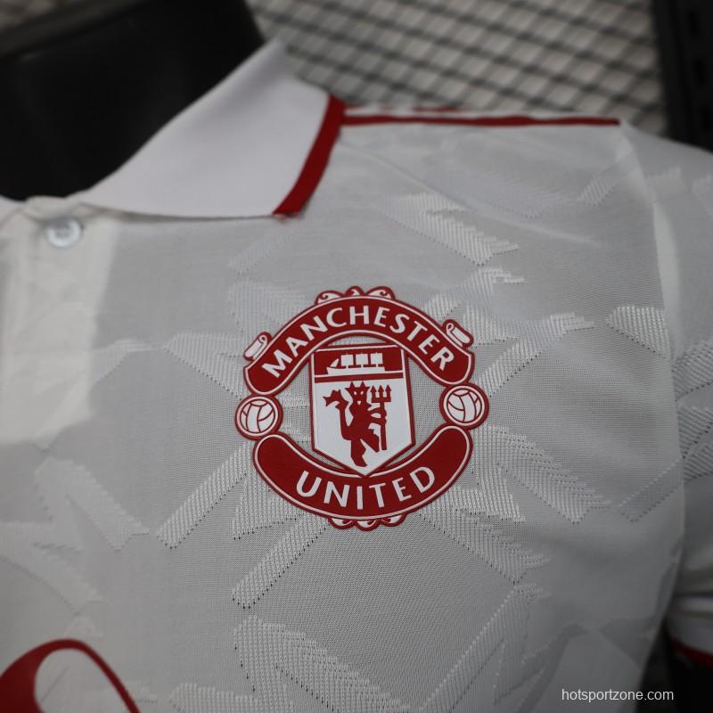 Player Version 25/26 Manchester United White Special Jersey