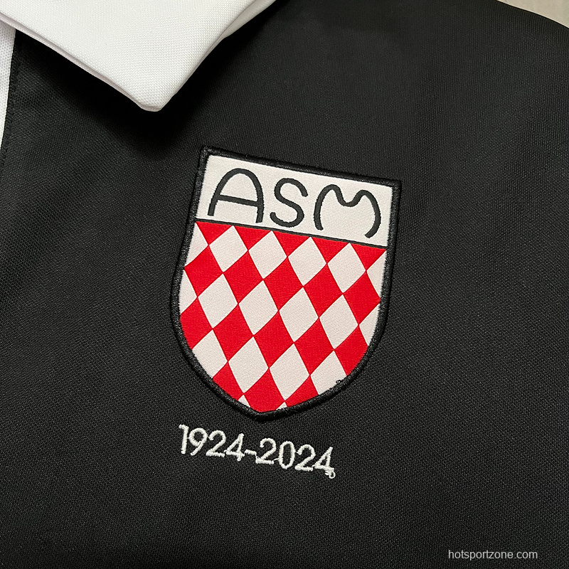25/26 AS Monaco 100th Anniversary Black Jersey