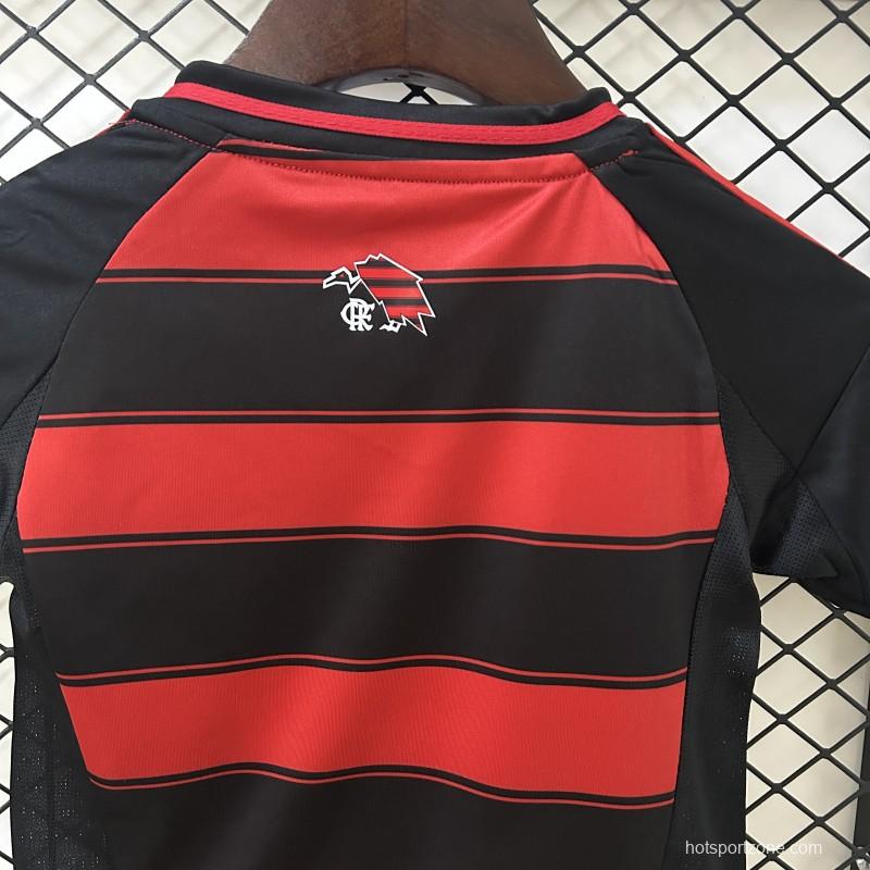 25/26 Kids Flamengo Home Size 16-28 Jersey