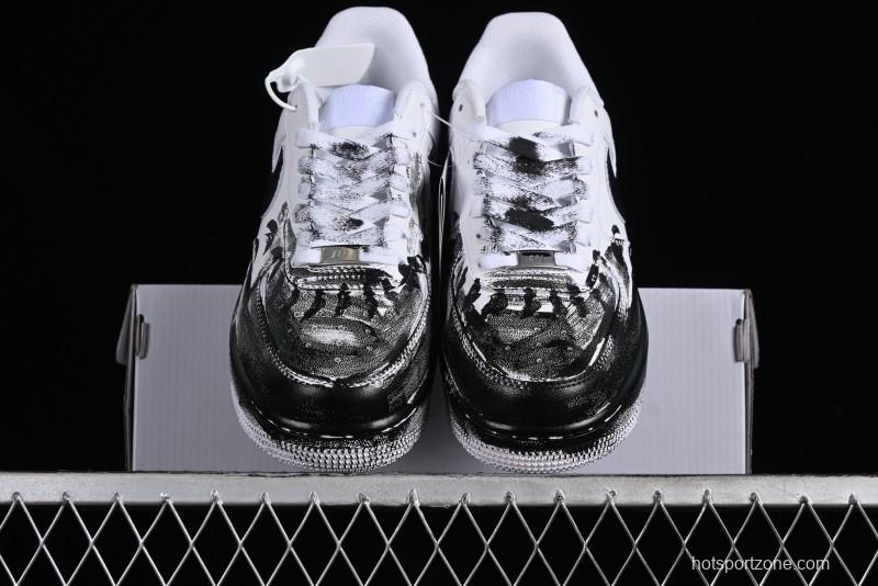 Nike Air Force 1 '07 Low Custom Hand-Painted 2D Industrial Scene Casual Sneakers - 315122-311