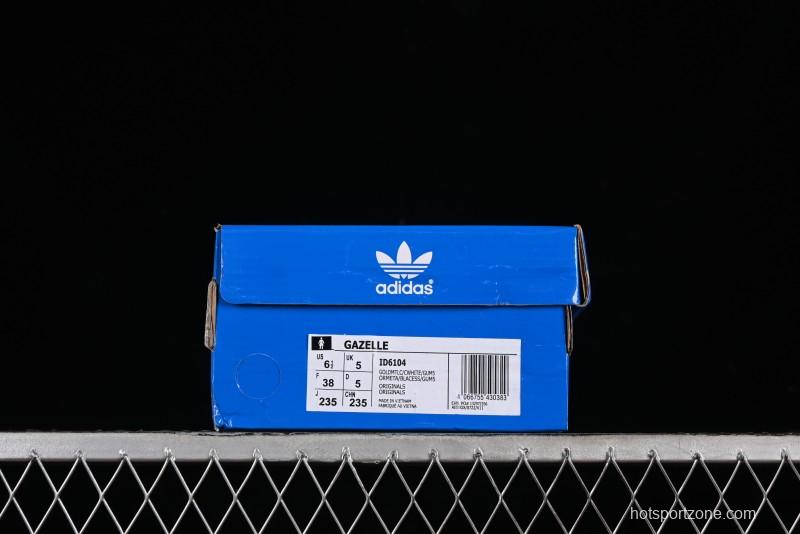 Adidas Originals Gazelle ID6104 Retro Casual Slip-Resistant Wear-Resistant Low-Top Sneakers