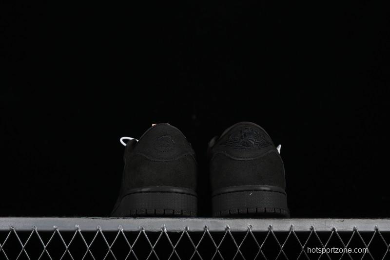 Nike Travis Scott x Air Jordan 1 Low OG AJ1 Reverse Swoosh Sneakers - DM7866-202