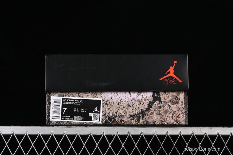 Nike Air Jordan 4 Remastered Military Green Sneakers - HF4334-300