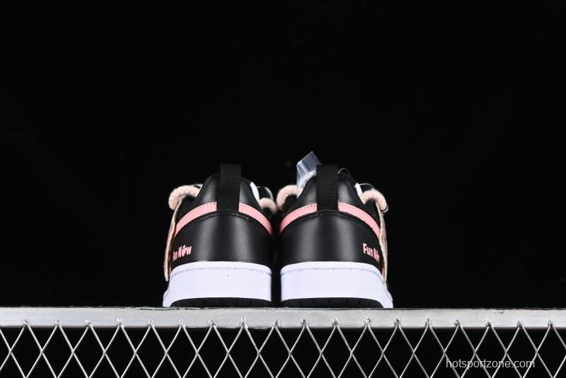 Nike Court Borough Low 2 Berry Worry Playful Cute Trendy Retro Low-Top Casual Sneakers - BQ5448-110