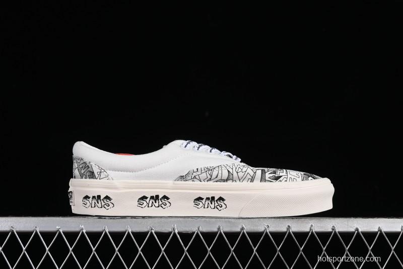 Vans OG Classic Slip-On LX & OG Era LX Sneakersntuff LA Graffiti Collaboration Low-Top Skate Shoes - VN000EYEBPJ