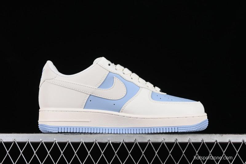 Nike Air Force 1 '07 Low LV Collaboration - Off White Ice Blue Casual Sneakers BB9599-203