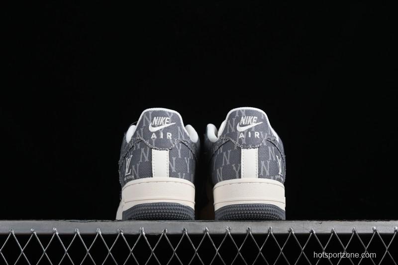 Nike Air Force 1 '07 Low LV Collaboration - Grey Double Swoosh Casual Sneakers - HD1968-030