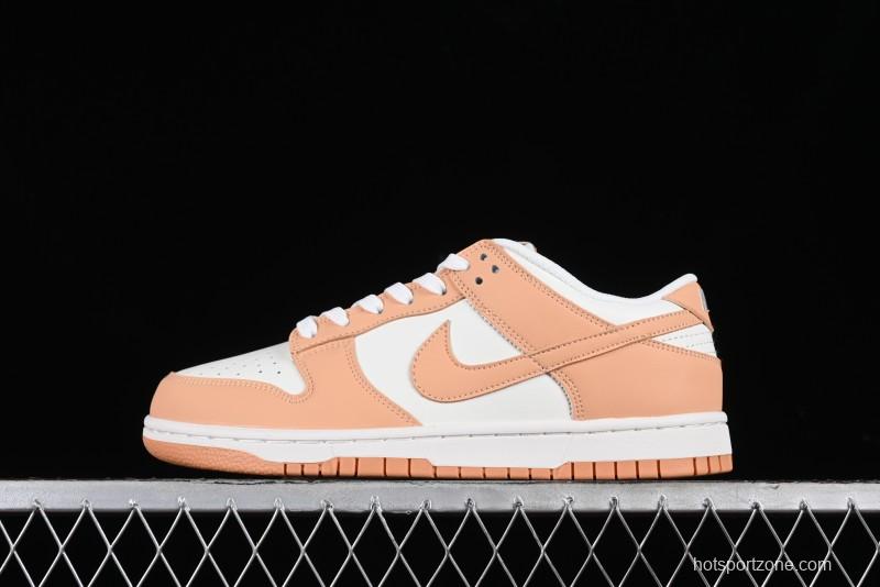 Nike Dunk Low "Harvest Moon" SB Skateboarding Shoes in Beige Orange - DD1503-114