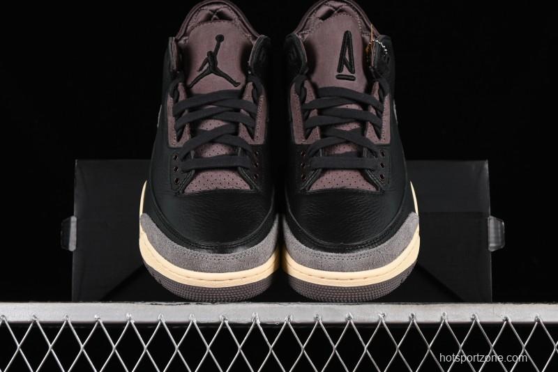 Nike A Ma Maniere x Air Jordan 3 Retro Black Sneakers - FZ4811-001